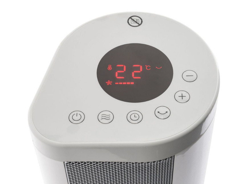 TERMOWENTYLATOR 2000W BIAŁY PILOT TERMOSTAT FARELKA